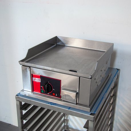 Plaque à snacker électrique lisse en inox - Reconditionné Très bon état (4/5)