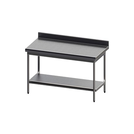 Table avec dosseret et étagère basse 600x600x900 mm