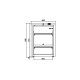 Mini armoire inox positive 122L porte pleine +1° / +8°C