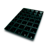 Moule silicone 600x400 mm - pyramide 61ml - Ø65x65x35 mm - 35 empreintes