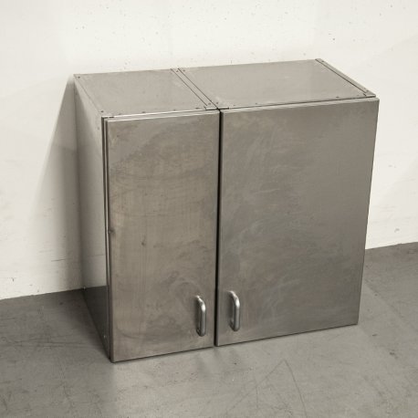 Meuble inox suspendu 2 portes 750x450x700 mm - Reconditionné Très bon état (4/5)