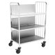 Chariot à vaisselle / plateaux - 3 niveaux - 990x670x1410 mm