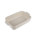 Plat individuel Appolia 85cl carré émail vitrifiée 18x12x4,5 cm col. écru