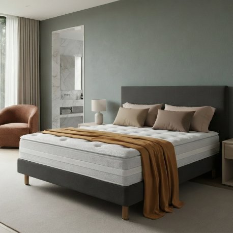 Matelas Exclusive Prestige à ressorts ensachés et surmatelas 30cm