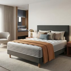 Matelas Exclusive Platinum à ressorts ensachés et surmatelas 34cm