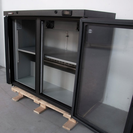 Arrière de bar réfrigéré 2 portes vitrées T°/+6°C - 240 L