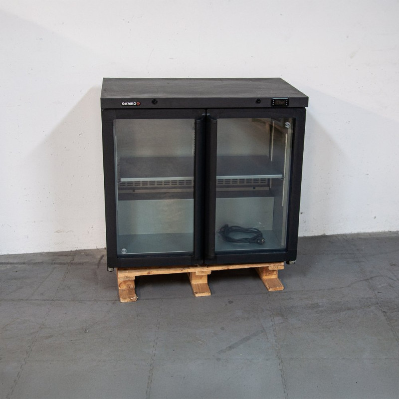 Arrière de bar réfrigéré 2 portes vitrées T°/+6°C - 240 L