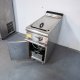 Friteuse électrique 2 paniers sur meuble - Cuve 22 litres - 18 kW - 400 x 900 x 850 mm - 33 - Reconditionné Bon état (3/5)