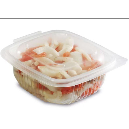 Barquette multi fonctions 250 ml - 12,3x11,4x5 cm - avec couvercle intégré