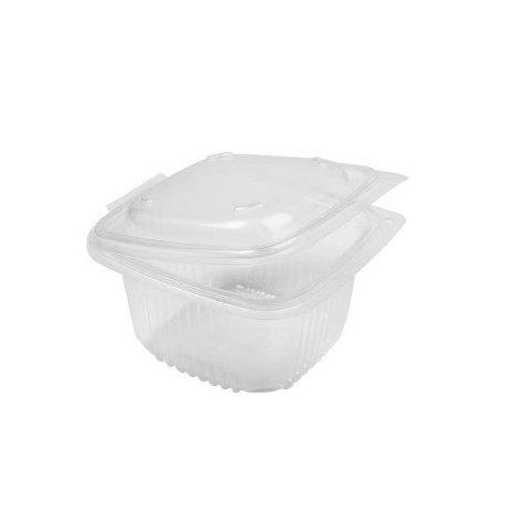 Barquette multi fonctions 500 ml - 14,2x12,3x7 cm - avec couvercle intégré