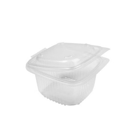 Barquette multi fonctions 375 ml 12,3x11,4x7 cm - avec couvercle intégré