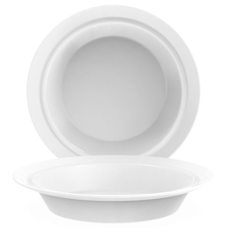 Assiette creuse ø 23 cm Autonomy - Verre trempé blanc