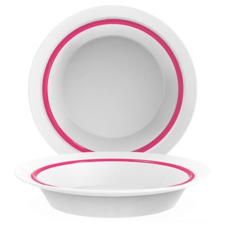 Assiette creuse ø 23 cm Autonomy - Verre trempé rouge