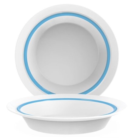 Assiette creuse ø 23 cm Autonomy - Verre trempé bleu