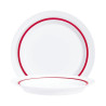 Assiette plate ø 23 cm Autonomy - Verre trempé rouge