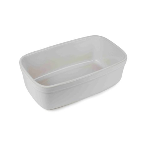 Terrine 2,7 L en céramique 27,7x17,4x9,2 cm - Blanc