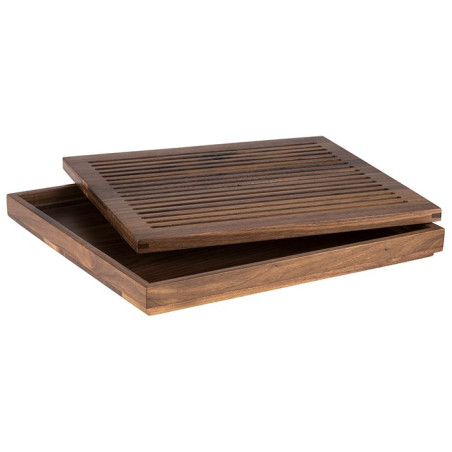 Planche à découper - Bois de noyer 35,4x32,5x3,5 cm