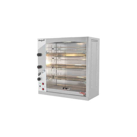 Rôtissoire à broches Ginox 4 Gaz - 4 broches