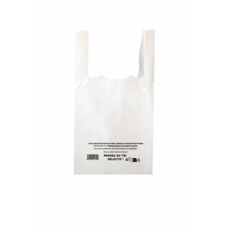 Sac à bretelle réutilisable blanc 300/(70+70)x540 mm
