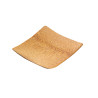 Assiette mise en bouche carrée - Bambou 6x6 cm