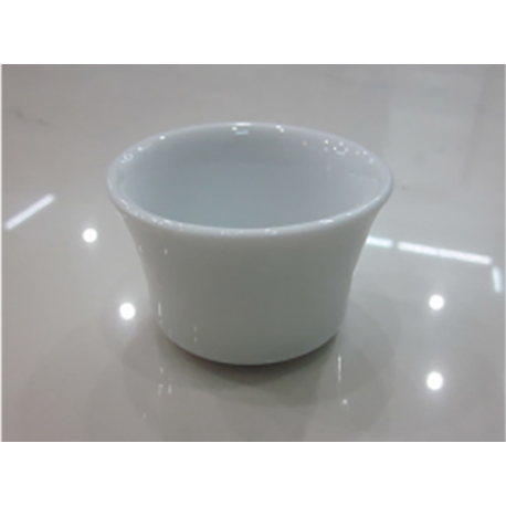 Coupelle évasée haute ø 6,3x3,5 cm porcelaine - Blanc
