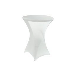 Housse pour mange-debout Ø80 cm - blanc