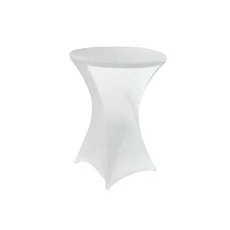 Housse pour mange-debout Ø80 cm - blanc