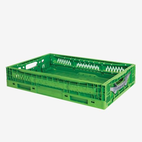 Caisse pliable empilable 23 L - Vert