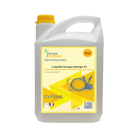Liquide lavage plonge 15 Star Cuisine - Bidon 5 L