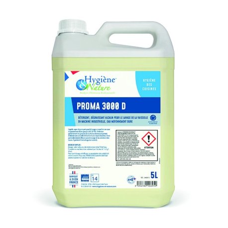 Détergent dégraissant lavage machine Proma 3000 D - Bidon 5 L