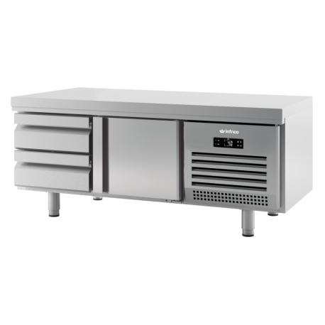 Soubassement réfrigéré 1600 mm -2/+8°C - 4 tiroirs 225 L