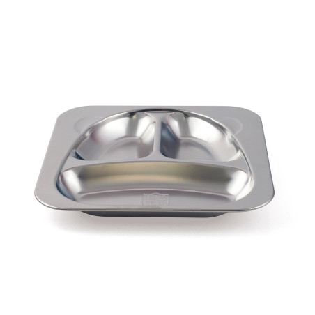 Plateau 3 compartiments Enfant - Inox