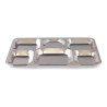 Plateau 6 compartiments - Inox