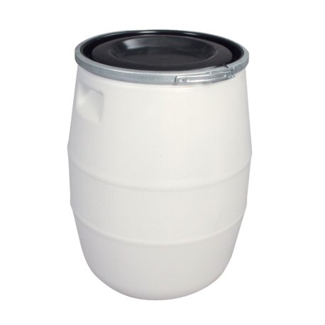 Fût 100 L PEHD + couvercle et genouillère