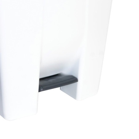 Poubelle à pédale 120 L - Avec couvercle blanc - ECO