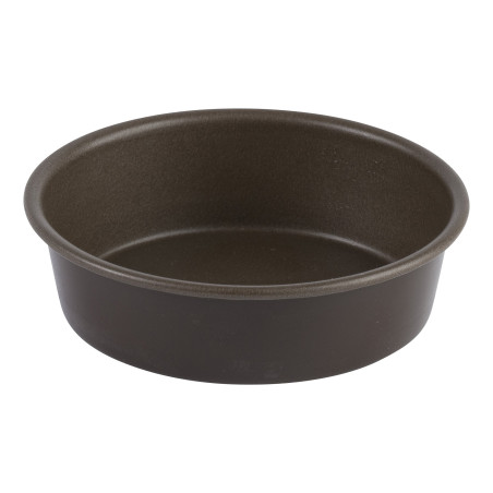 Moule à manqué rond bordé 24 cm - Marron