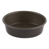Moule à manqué rond bordé 28 cm - Marron