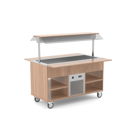 Buffet frigorifique +2 +10°C pour 4 bacs GN 1/1 - Plusieurs coloris