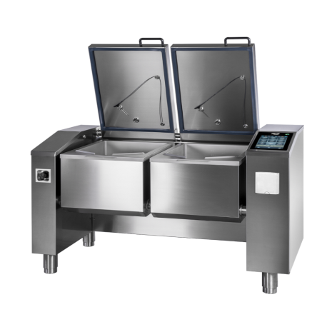 Sauteuse multifonction 2x80 L électrique à cuves basculantes