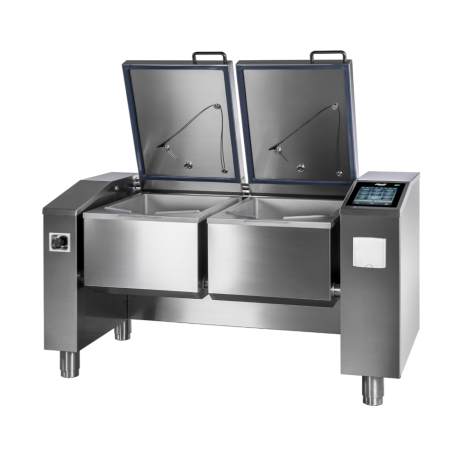 Sauteuse multifonction 2x80 L électrique à cuves basculantes