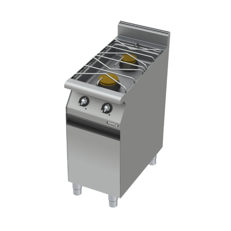 Fourneau 2 feux nus - gaz - Royal Chef 800