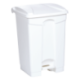 Poubelle à pédale 45 L - Avec couvercle blanc
