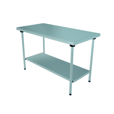 Table centrale avec étagère 2000x700x900 mm - Avec roulettes