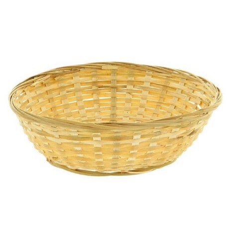 Corbeille à pain ronde 23 cm - bambou tressé