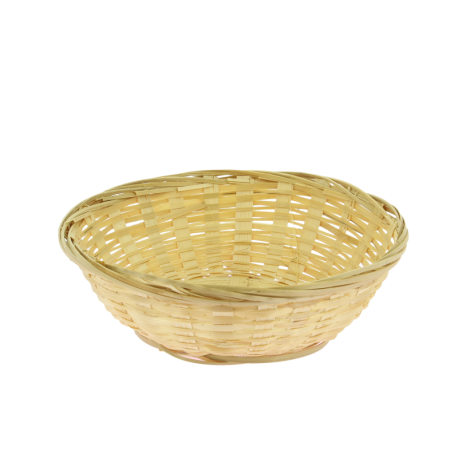 Corbeille à pain ronde 18 cm - bambou tressé