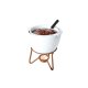Service à fondue chocolat bain-marie