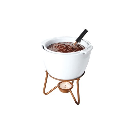 Service à fondue chocolat bain-marie