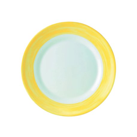 Assiette plate Brush Yellow Ø.20cm