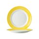 Assiette plate Brush Yellow Ø.20cm