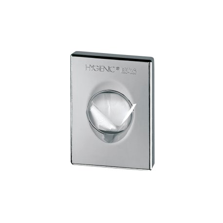 Distributeur de sachets périodiques chromé - 137 x 97 x 27 mm